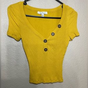 Mustard yellow blouse